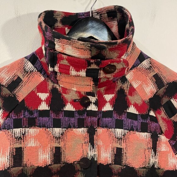 EUC Sézane Leo Aztec Jacquard Coat 34, 2 - Picture 7 of 11